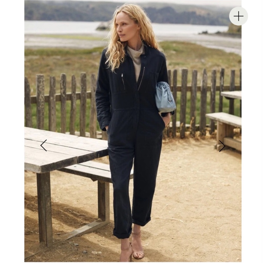 NEW Outerknown Utility Jumpsuit in Black XS